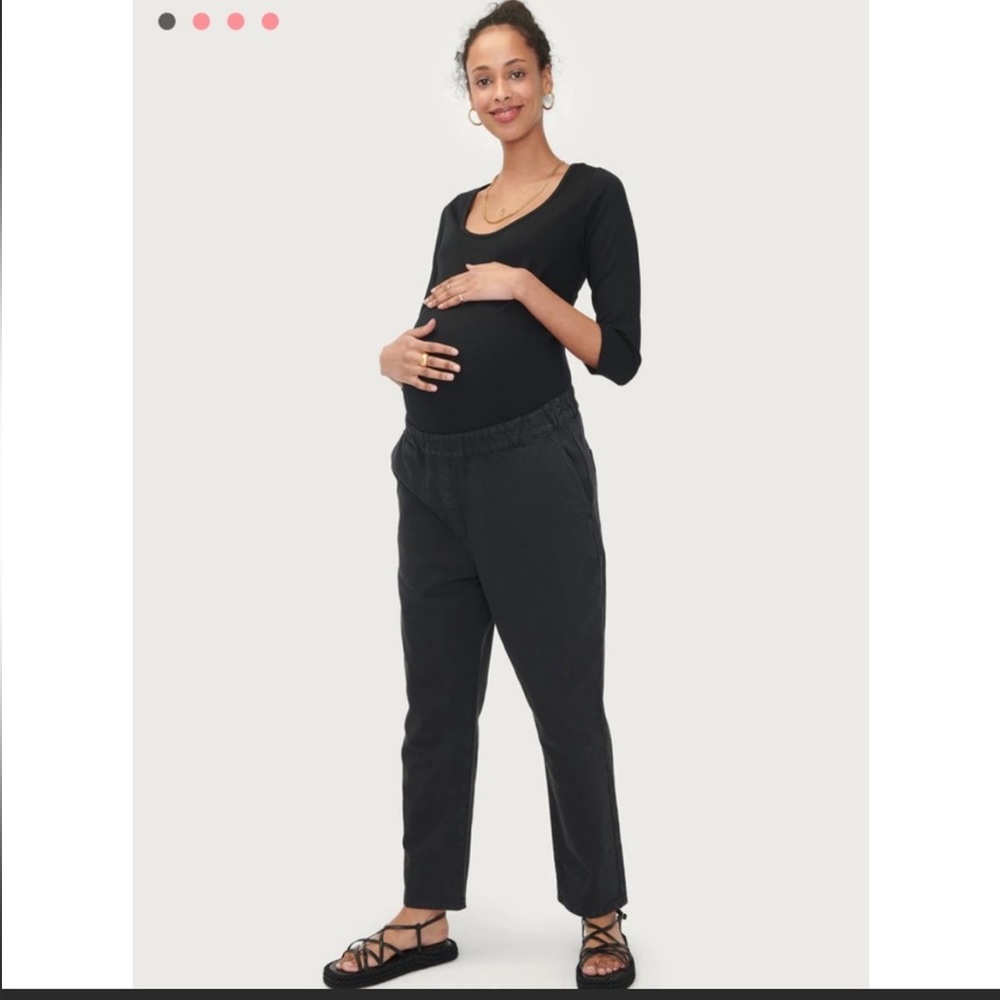 Hatch Isla pant black denim maternity jeans